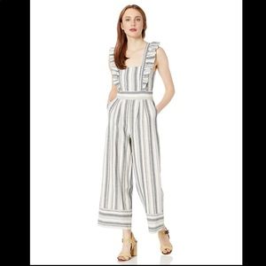 NWT Ella Moss Stripe Linen Jumpsuit